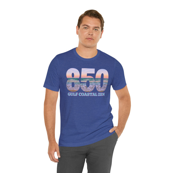 Gulf Coastal Zen Forgotten Coast 850 Beach Sunset Rep T- Shirt