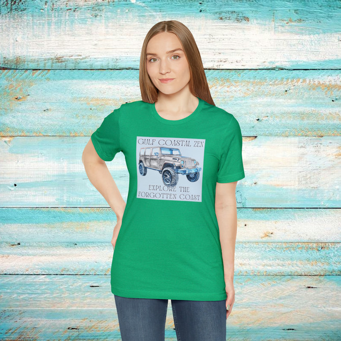 Gulf Coastal Zen Forgotten Coast Florida Explore The Forgotten Coast Ocean Beach Adult Short Sleeve T-Shirt 