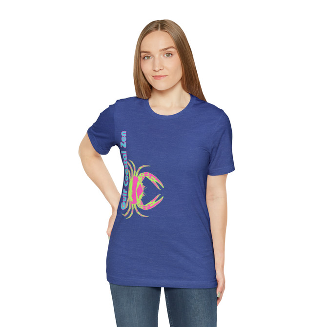 Gulf Coastal Zen Forgotten Coast Crab SW Sea Ocean Retro T-Shirt