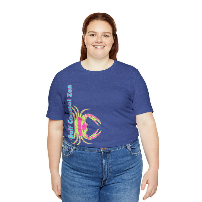 Gulf Coastal Zen Forgotten Coast Crab SW Sea Ocean Retro T-Shirt