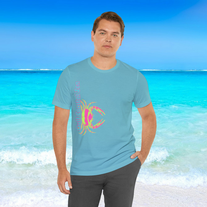 Gulf Coastal Zen Forgotten Coast Crab SW Sea Ocean Retro T-Shirt