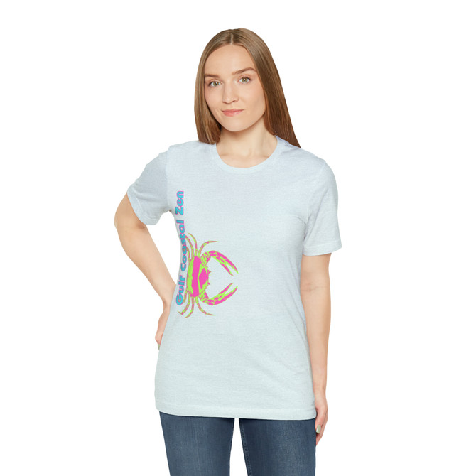 Gulf Coastal Zen Forgotten Coast Crab SW Sea Ocean Retro T-Shirt
