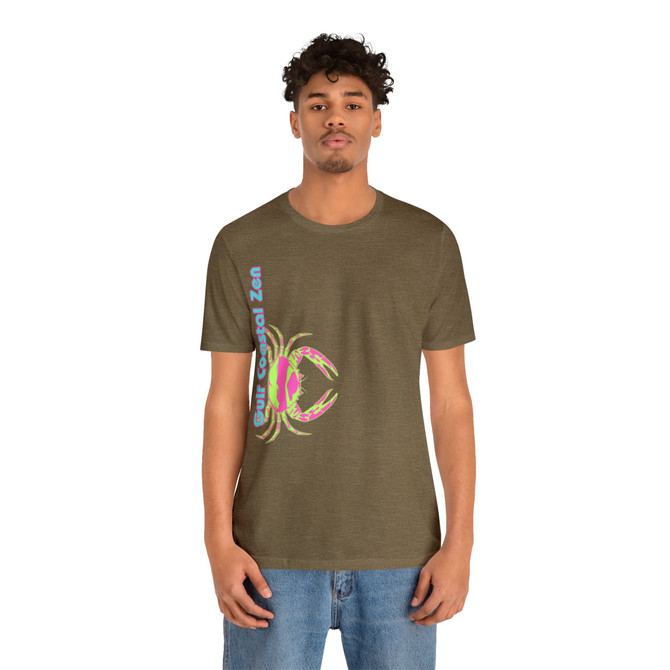 Gulf Coastal Zen Forgotten Coast Crab SW Sea Ocean Retro T-Shirt