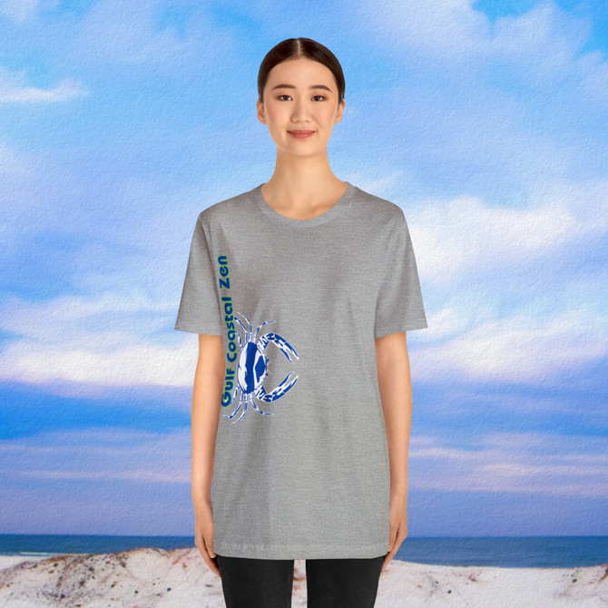 Gulf Coastal Zen Forgotten Coast Crab SW Sea Ocean Retro T-Shirt