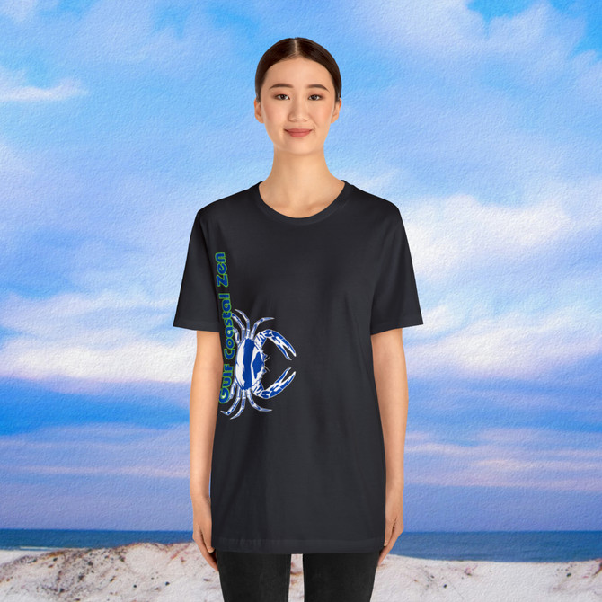 Gulf Coastal Zen Forgotten Coast Crab SW Sea Ocean Retro T-Shirt