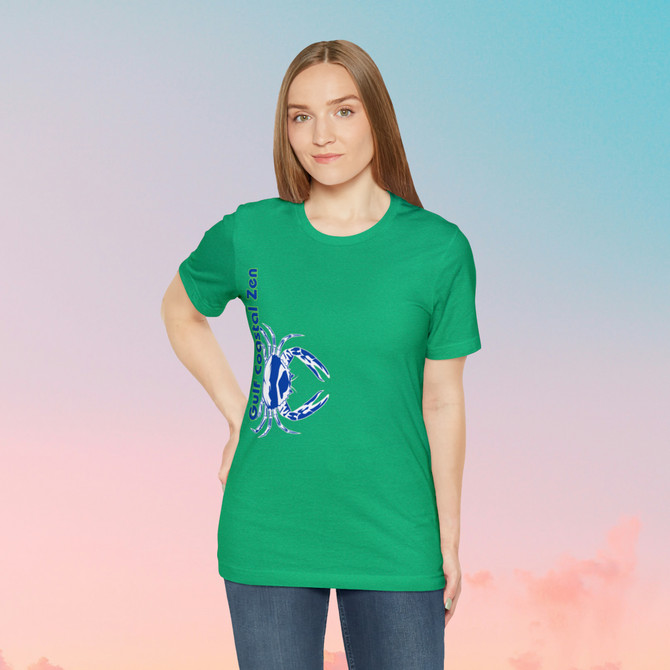 Gulf Coastal Zen Forgotten Coast Crab SW Sea Ocean Retro T-Shirt