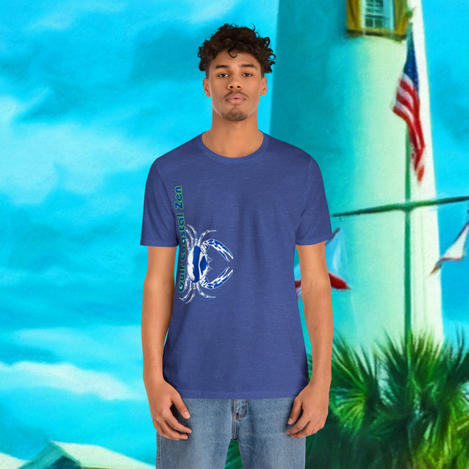 Gulf Coastal Zen Forgotten Coast Crab SW Sea Ocean Retro T-Shirt