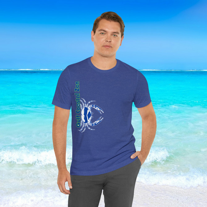Gulf Coastal Zen Forgotten Coast Crab SW Sea Ocean Retro T-Shirt