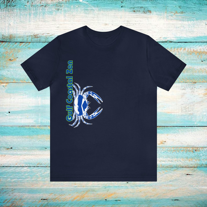 Gulf Coastal Zen Forgotten Coast Crab SW Sea Ocean Retro T-Shirt