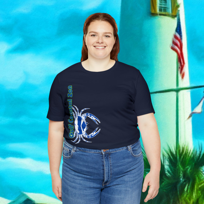 Gulf Coastal Zen Forgotten Coast Crab SW Sea Ocean Retro T-Shirt