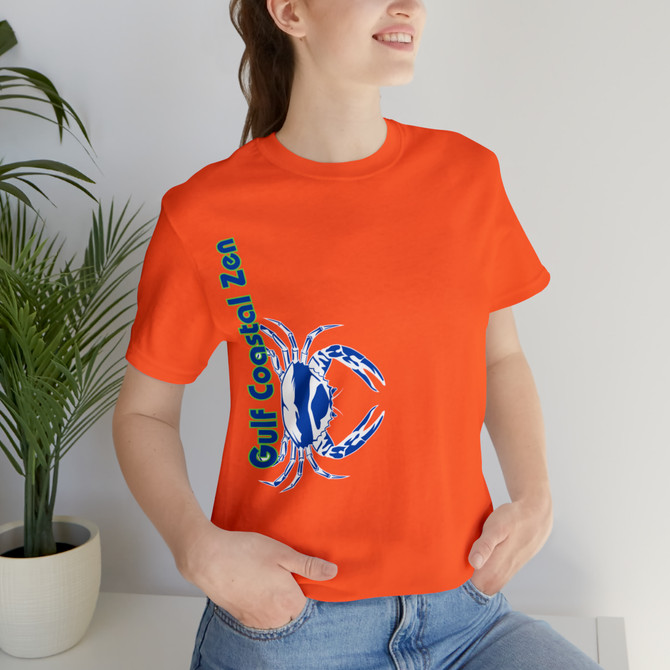 Gulf Coastal Zen Forgotten Coast Crab SW Sea Ocean Retro T-Shirt