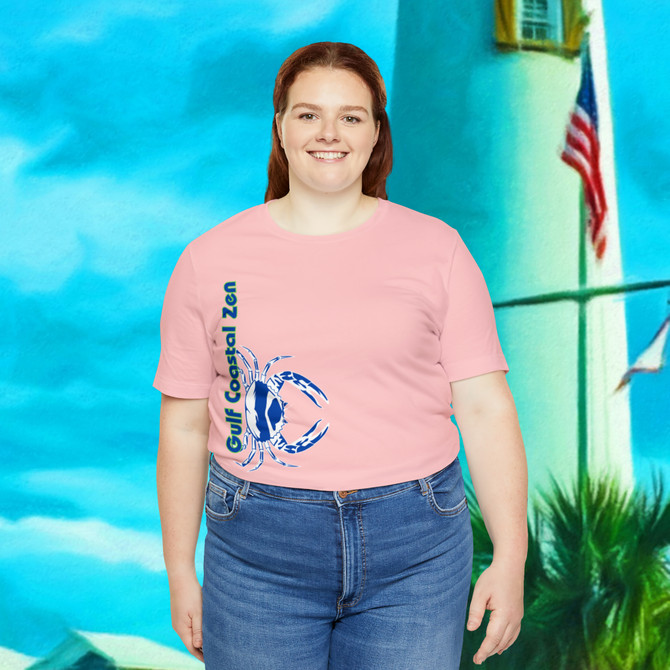 Gulf Coastal Zen Forgotten Coast Crab SW Sea Ocean Retro T-Shirt