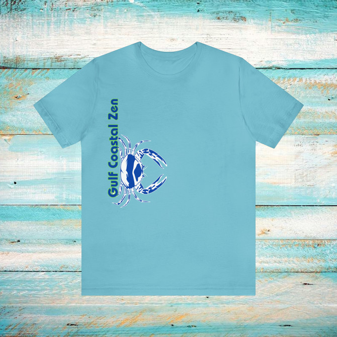 Gulf Coastal Zen Forgotten Coast Crab SW Sea Ocean Retro T-Shirt