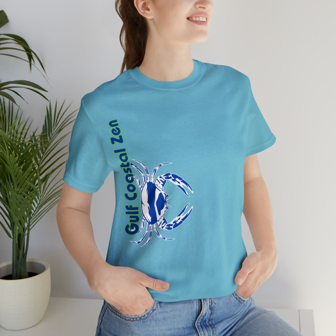Gulf Coastal Zen Forgotten Coast Crab SW Sea Ocean Retro T-Shirt
