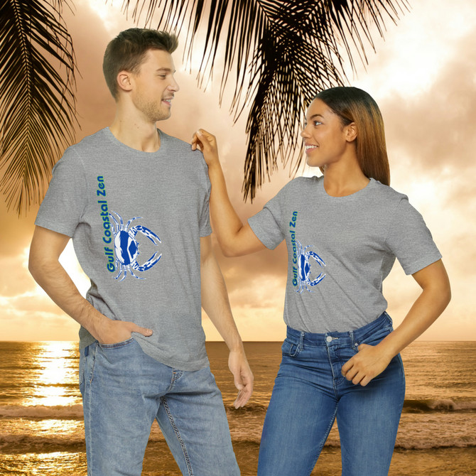 Gulf Coastal Zen Forgotten Coast Crab SW Sea Ocean Retro T-Shirt