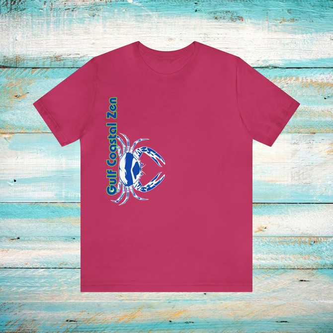 Gulf Coastal Zen Forgotten Coast Crab SW Sea Ocean Retro T-Shirt
