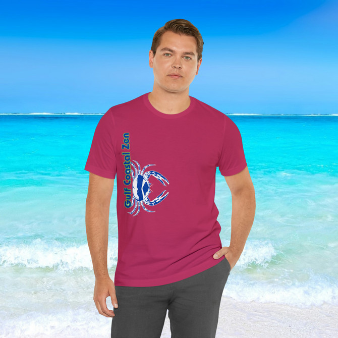 Gulf Coastal Zen Forgotten Coast Crab SW Sea Ocean Retro T-Shirt