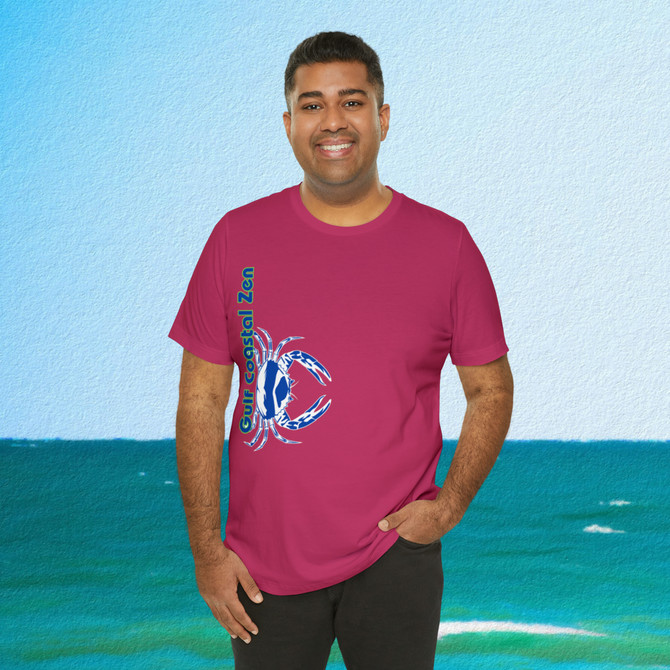 Gulf Coastal Zen Forgotten Coast Crab SW Sea Ocean Retro T-Shirt