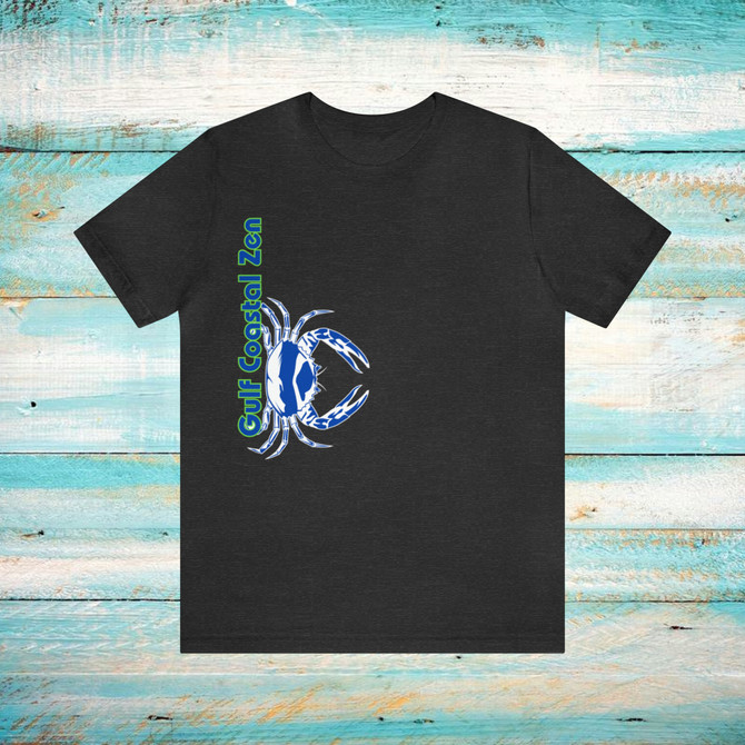 Gulf Coastal Zen Forgotten Coast Crab SW Sea Ocean Retro T-Shirt