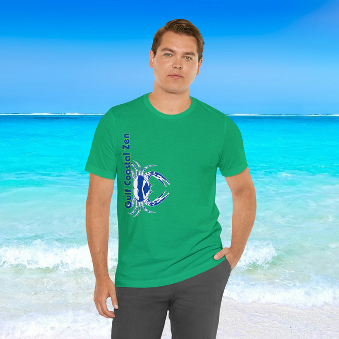 Gulf Coastal Zen Forgotten Coast Crab SW Sea Ocean Retro T-Shirt