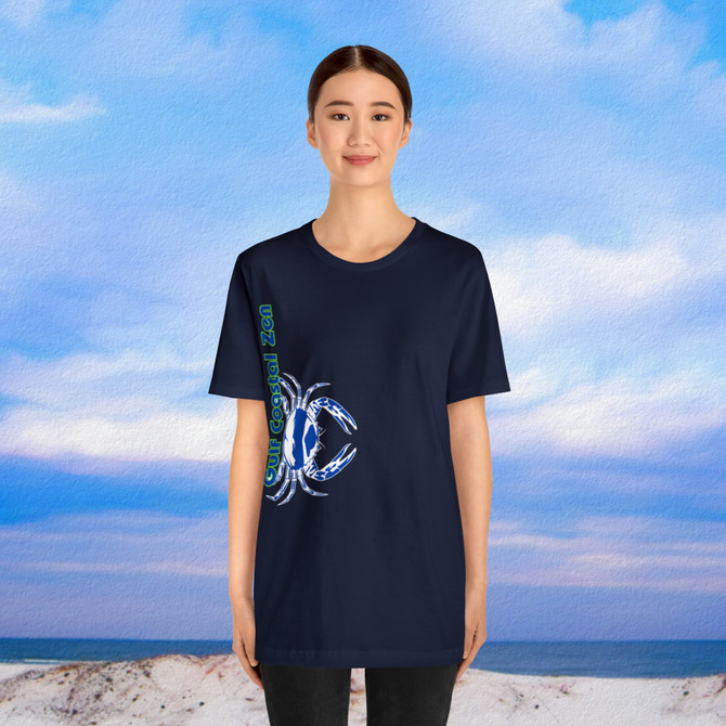 Gulf Coastal Zen Forgotten Coast Crab SW Sea Ocean Retro T-Shirt