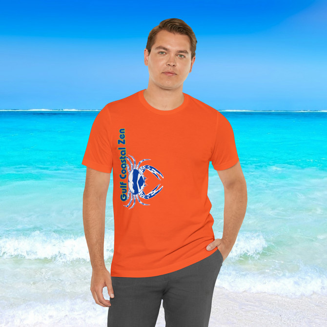 Gulf Coastal Zen Forgotten Coast Crab SW Sea Ocean Retro T-Shirt
