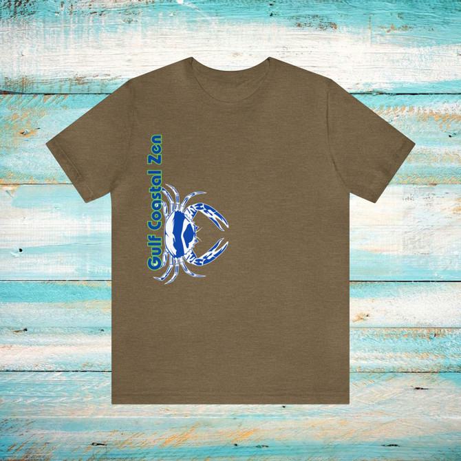 Gulf Coastal Zen Forgotten Coast Crab SW Sea Ocean Retro T-Shirt