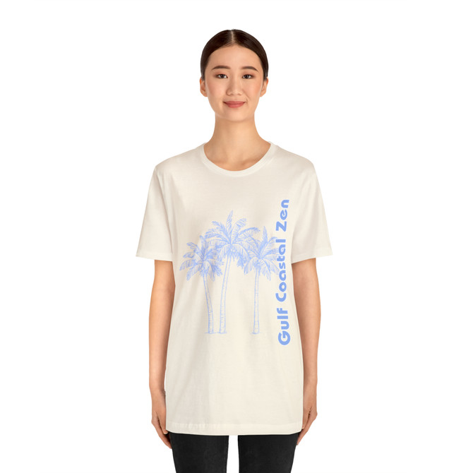 Gulf Coastal Zen Forgotten Coast Palm Trees Sea Ocean Tee BB