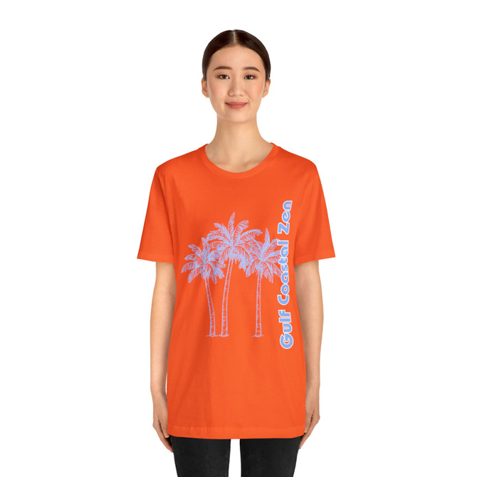 Gulf Coastal Zen Forgotten Coast Palm Trees Sea Ocean Tee BB