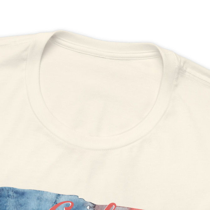 Gulf Coastal Zen In the Forgotten Coast we Trust USA United States Flag Watercolor T-Shirt