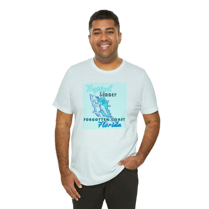 Gulf Coastal Zen Forgotten Coast Tropical Summer Florida Adult Short Sleeve T-Shirt