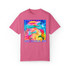 Gulf Coastal Zen Groovy Dolphin Family Hippie Tie dye Adult Short Sleeve Comfort Colors T-shirt