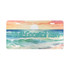 Endless Summer Sunset Novelty Gulf Coastal Zen Coastal Vanity Tag Car Front License Plate Cover Rust-Proof Stainless Steel Metal Car Plates Tag Multi