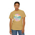 Beach Scene Boat Drink Margarita Sand Waves Sunset Gulf Coastal Zen Florida Adult Women's Short Sleeve T-Shirt