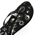 Gulf Coastal Zen Adult Sea Shell Mermaid Star Fish Crab Flip Flops Black