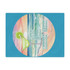 Salt Lime Beach Time Margarita Beach Sunset Pastel Microfiber Throw Blanket Turquoise