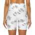 Gulf Coastal Zen Just Be Zen Palm Tree High Waisted Yoga Shorts White