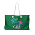 Gulf Coastal Zen Tropical Palms Weekender Bag FS