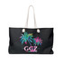 Gulf Coastal Zen Tropical Palms Weekender Bag FS