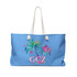 Gulf Coastal Zen Tropical Palms Weekender Bag FS