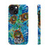 Gulf Coastal Zen Hippie Cats Groovy Slim Phone Case