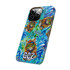 Gulf Coastal Zen Hippie Cats Groovy Slim Phone Case