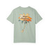 Gulf Coastal Zen Retro Beach Palm Tree logo Adult T Shirt