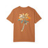 Gulf Coastal Zen Retro Beach Palm Tree logo Adult T Shirt