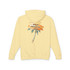 Gulf Coastal Zen Retro Beach Palm Tree logo Lightweight Hooded Sweatshirt