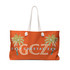 Gulf Coastal Zen Pretty Palm Logo Weekender Bag OR