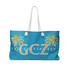 Gulf Coastal Zen Pretty Palm Logo Weekender Bag TQ