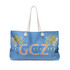 Gulf Coastal Zen Pretty Palm Logo Weekender Bag BL