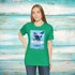 Gulf Coastal Zen Forgotten Coast Vibes Tri Colored Heron Ocean Beach Adult Short Sleeve T- Shirt