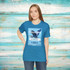 Gulf Coastal Zen Forgotten Coast Vibes Tri Colored Heron Ocean Beach Adult Short Sleeve T- Shirt